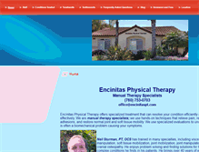 Tablet Screenshot of encinitaspt.com
